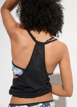 Oversize-Tankini mit Bustier-Bikinioberteil (3-tlg.Set)