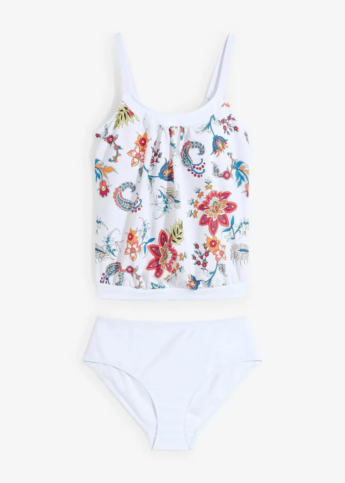 Oversize-Tankini (2-tlg.Set) mit verstellbaren Trägern