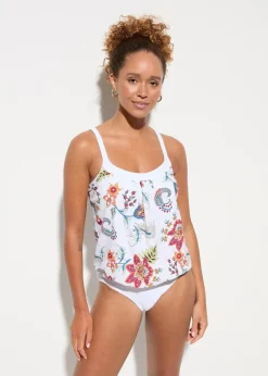 Oversize-Tankini (2-tlg.Set) mit verstellbaren Trägern