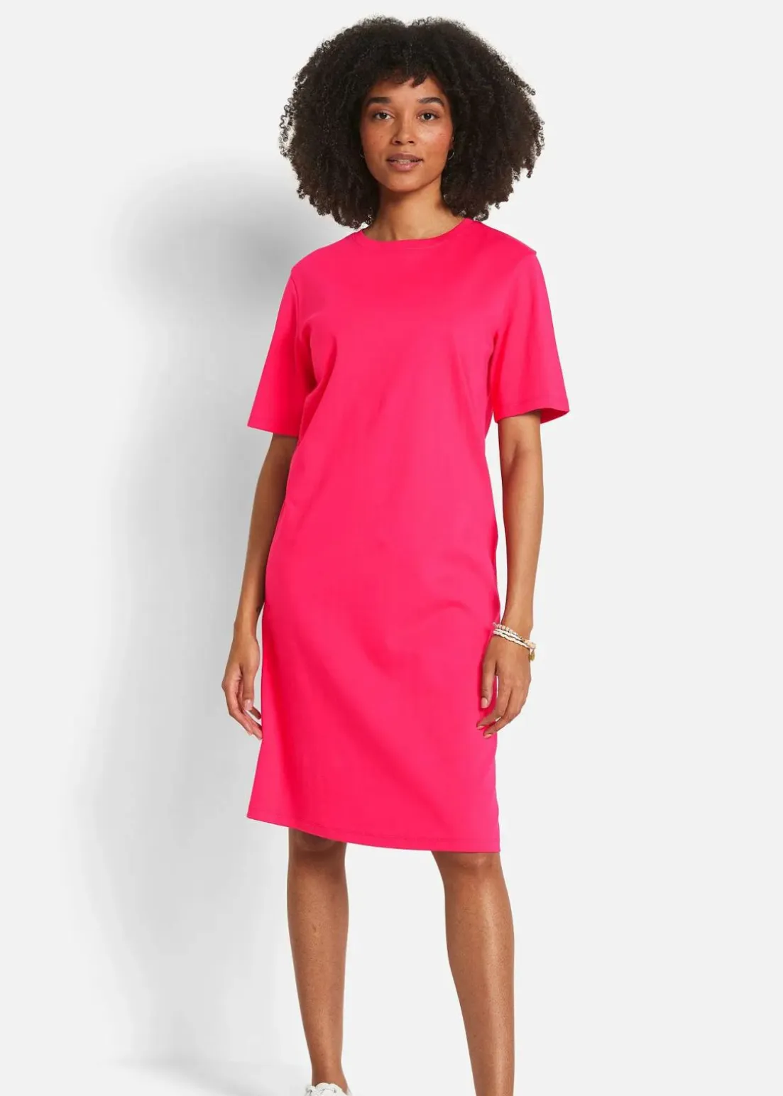 Oversize-T-Shirtkleid aus reiner Baumwolle (2er Pack)