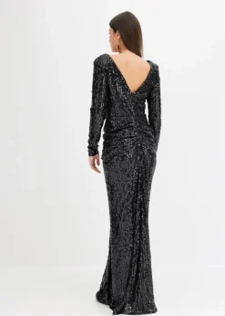 Paillettenkleid mit Drapierung