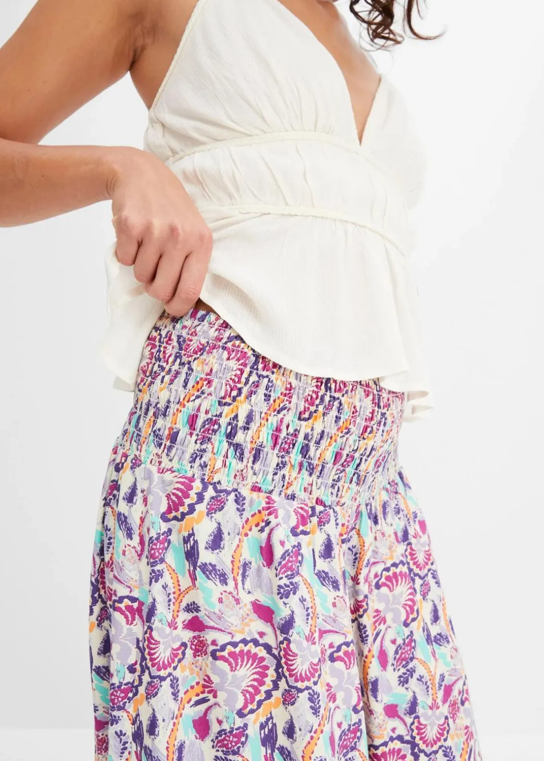 Palazzo-Hose aus fließender Viskose