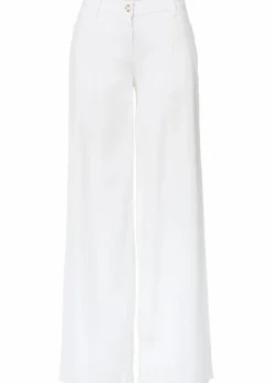 Palazzo-Hose aus luftigem Leinen-Mix