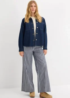 Palazzo-Hose aus reiner Baumwolle