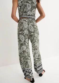 Palazzo-Hose aus softem Viskose-Mix