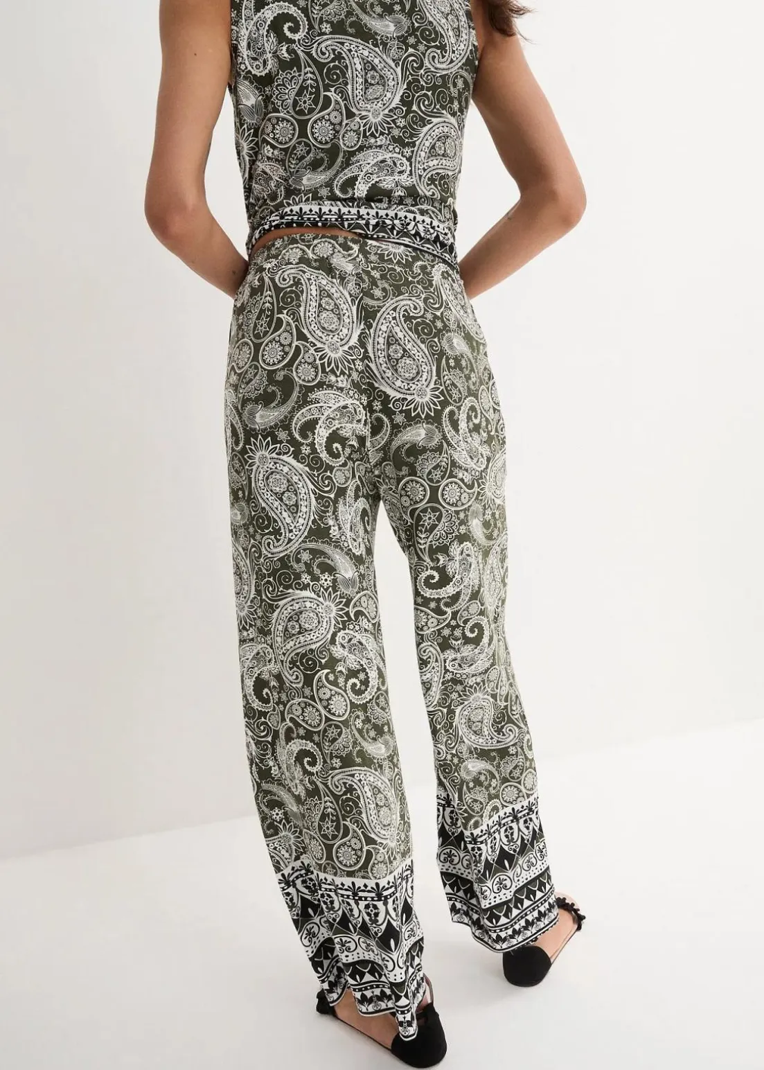 Palazzo-Hose aus softem Viskose-Mix