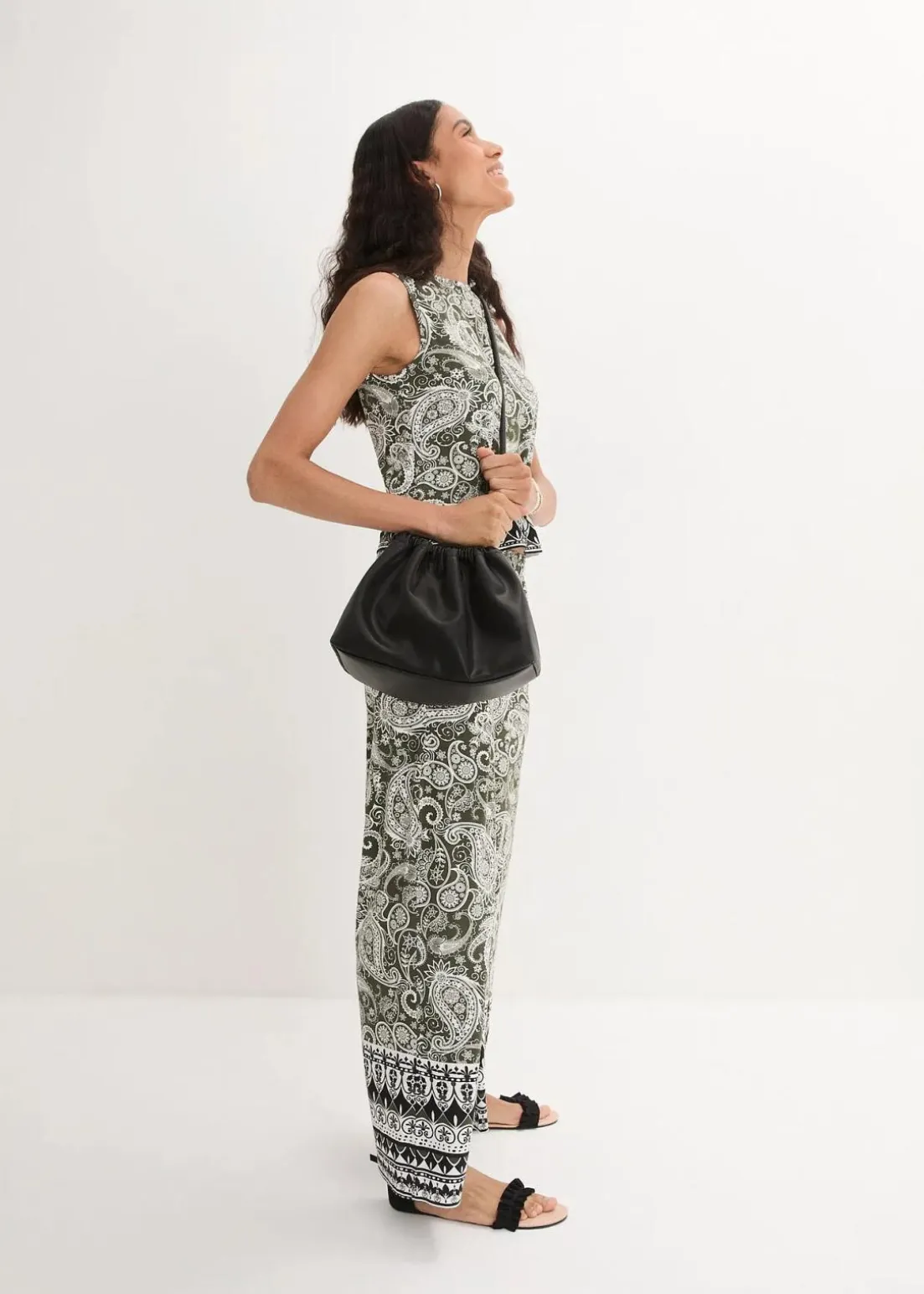 Palazzo-Hose aus softem Viskose-Mix