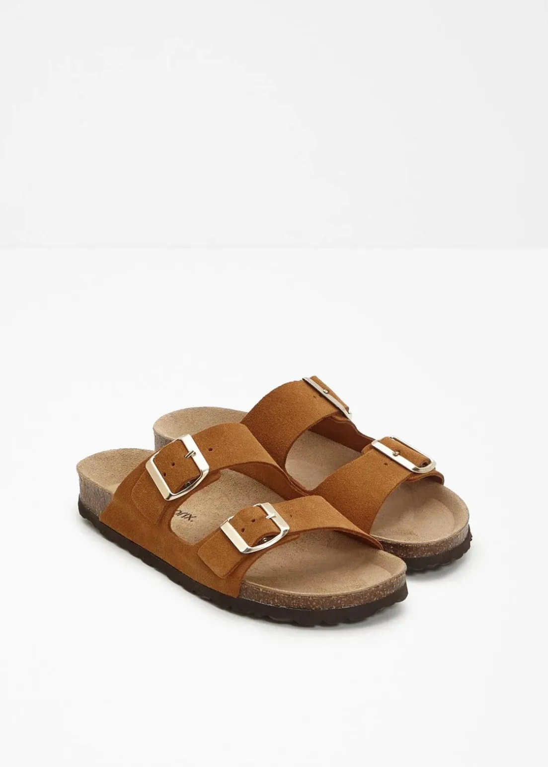 Pantoletten aus Veloursleder