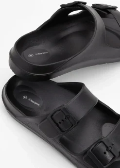 Pantoletten aus wasserabweisendem Material