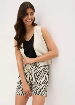 Paperbag Shorts mit Schnürung