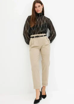 Paperbag Twillhose aus Baumwolle