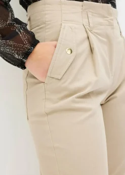 Paperbag Twillhose aus Baumwolle