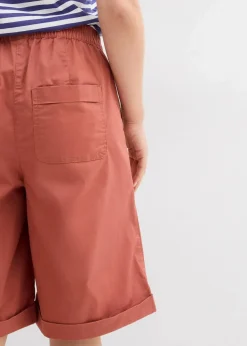 Papertouch-Bermuda aus Baumwoll-Mix