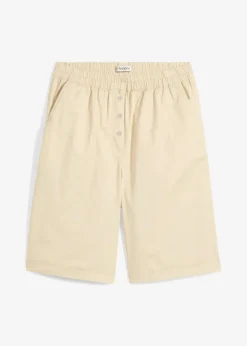 Papertouch-Bermuda aus Baumwoll-Mix