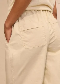 Papertouch-Bermuda aus Baumwoll-Mix