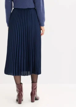 Plissée-Rock aus feinem Satin