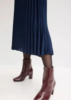 Plissée-Rock aus feinem Satin