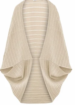 Poncho aus Feinstrick