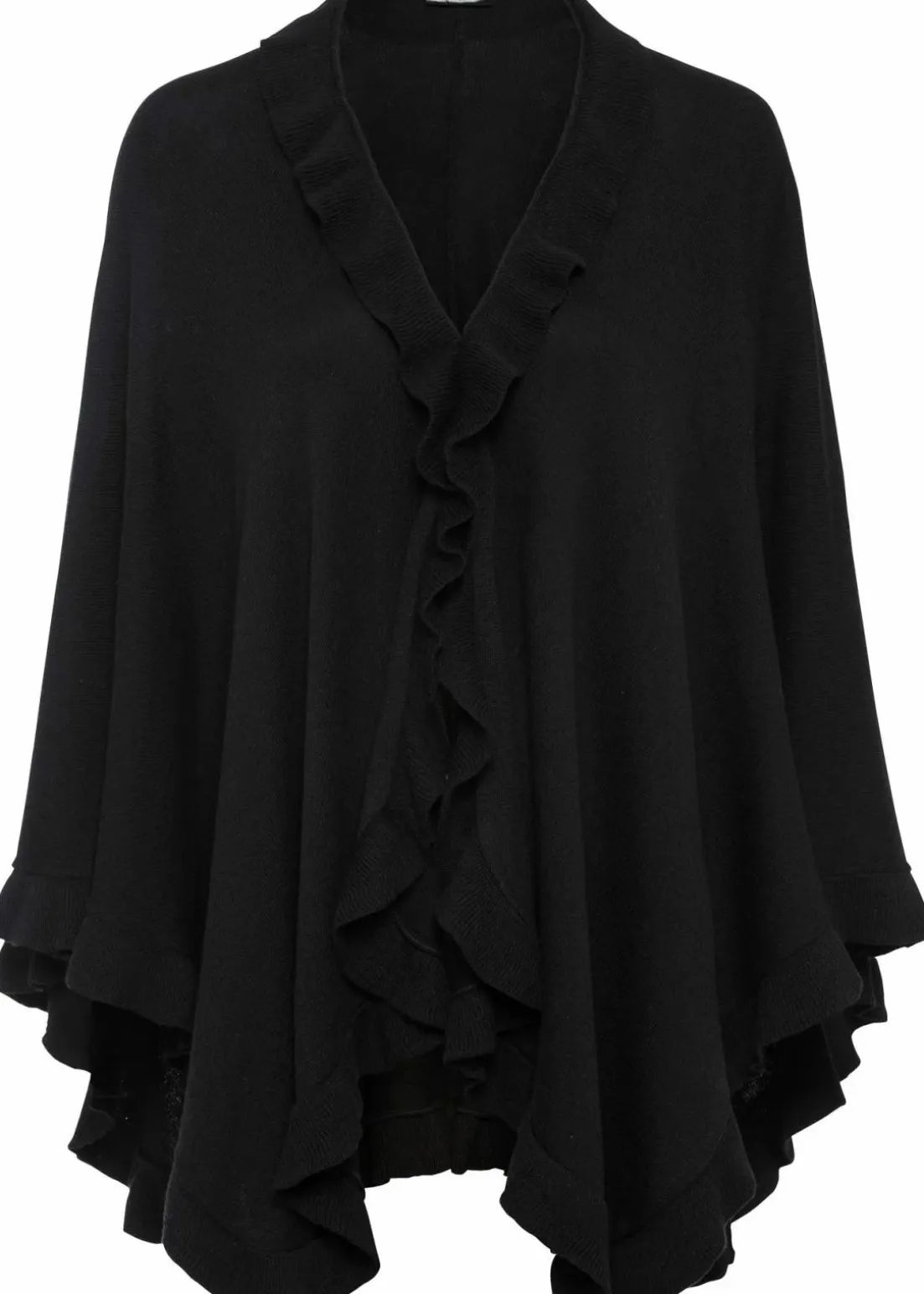 Poncho mit Kaschmiranteil