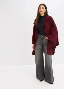 Poncho mit Kaschmiranteil