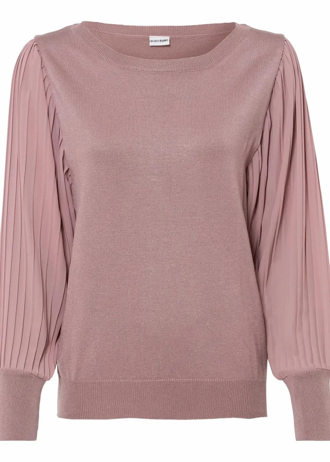 Pullover mit plissierten Ärmeln