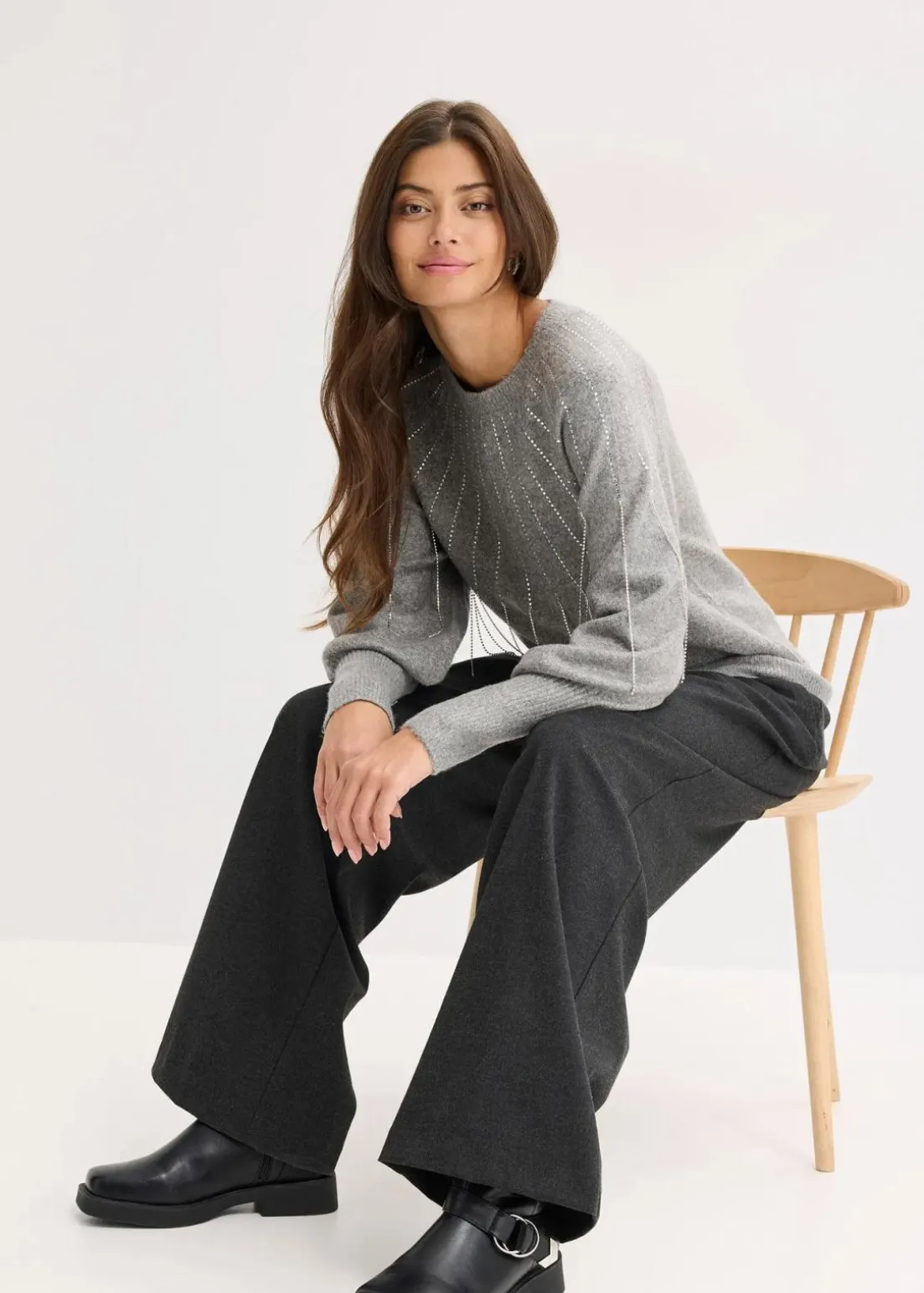 Pullover mit Strass-Applikation