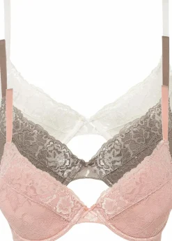 Push-up-BH mit feiner Spitze (3er Pack)