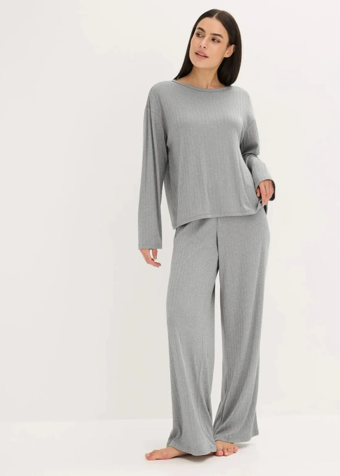 Pyjama aus weichem Pointelle-Jersey