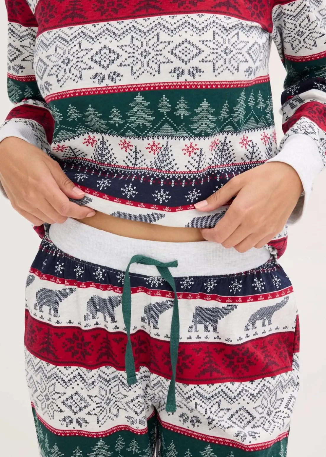 Pyjama aus weicher Baumwolle mit Geschenktasche