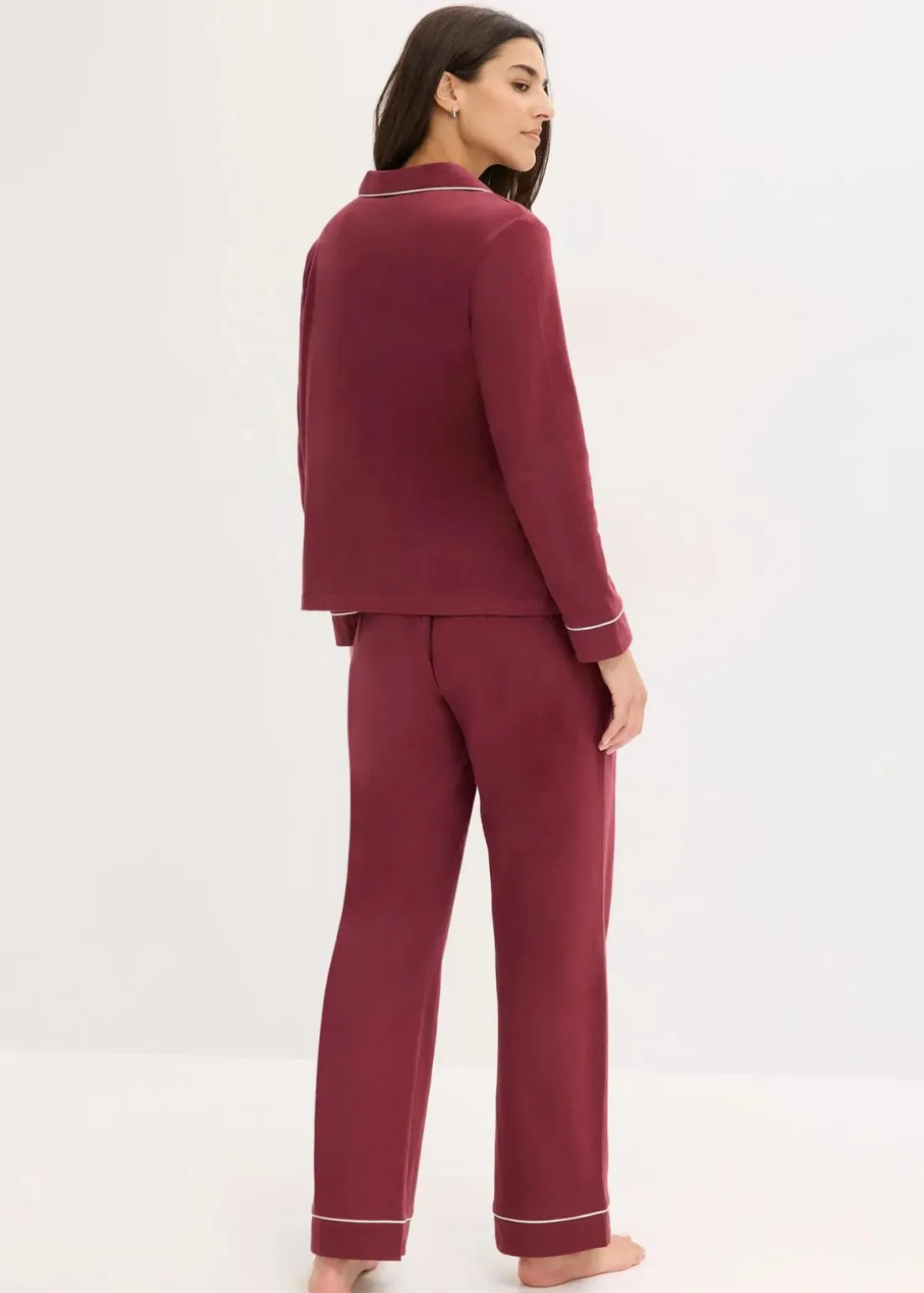 Pyjama aus weicher Baumwolle mit Knopfleiste