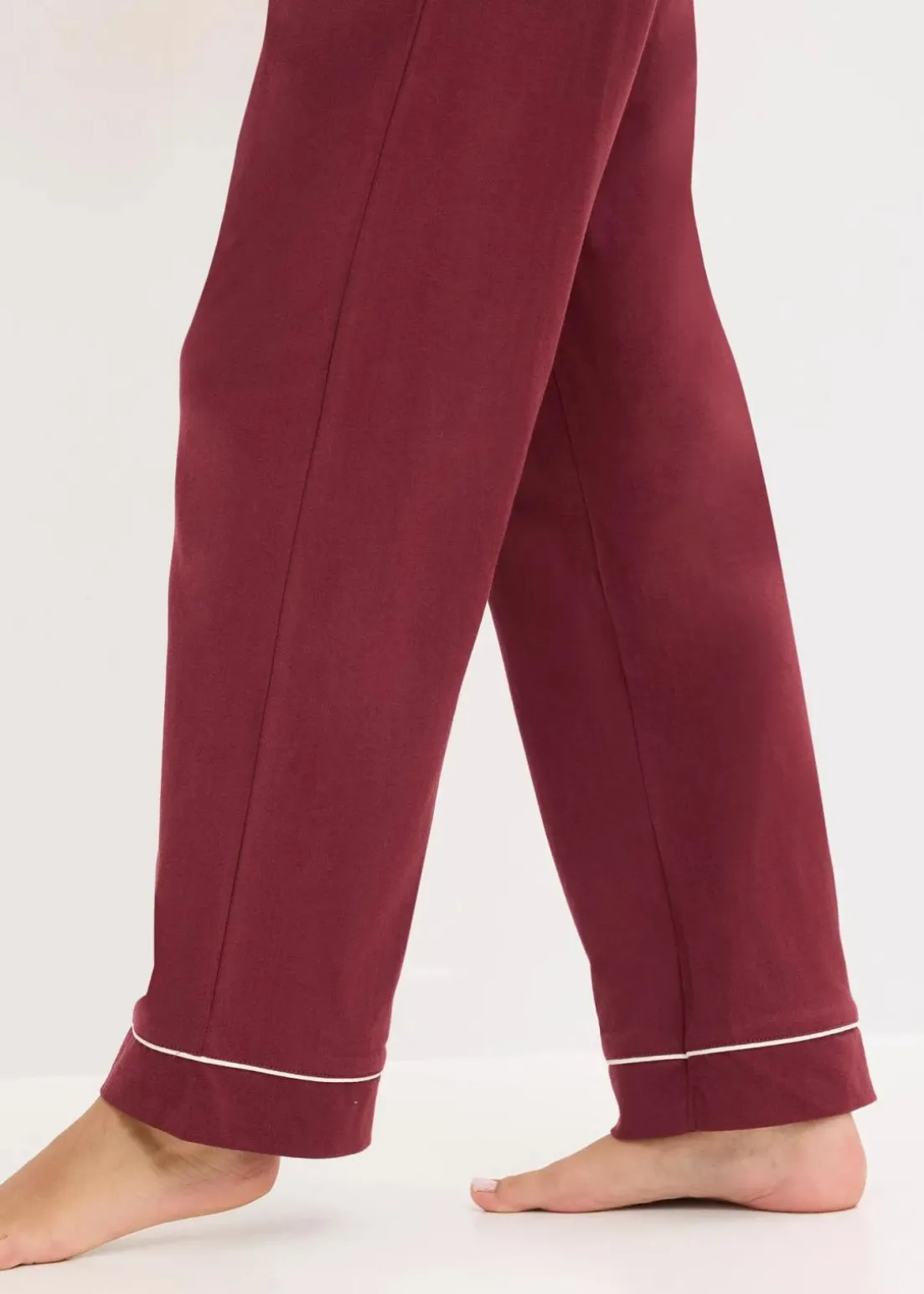 Pyjama aus weicher Baumwolle mit Knopfleiste