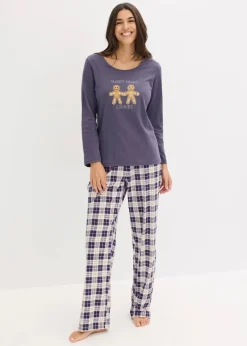 Pyjama mit Flanellhose