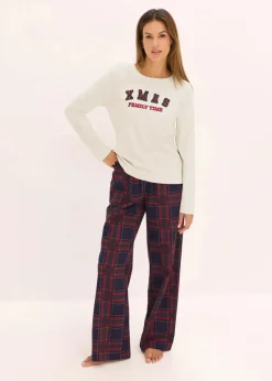 Pyjama mit Flanellhose und Geschenktasche