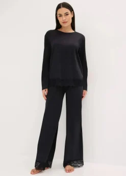 Pyjama mit zarter Spitze