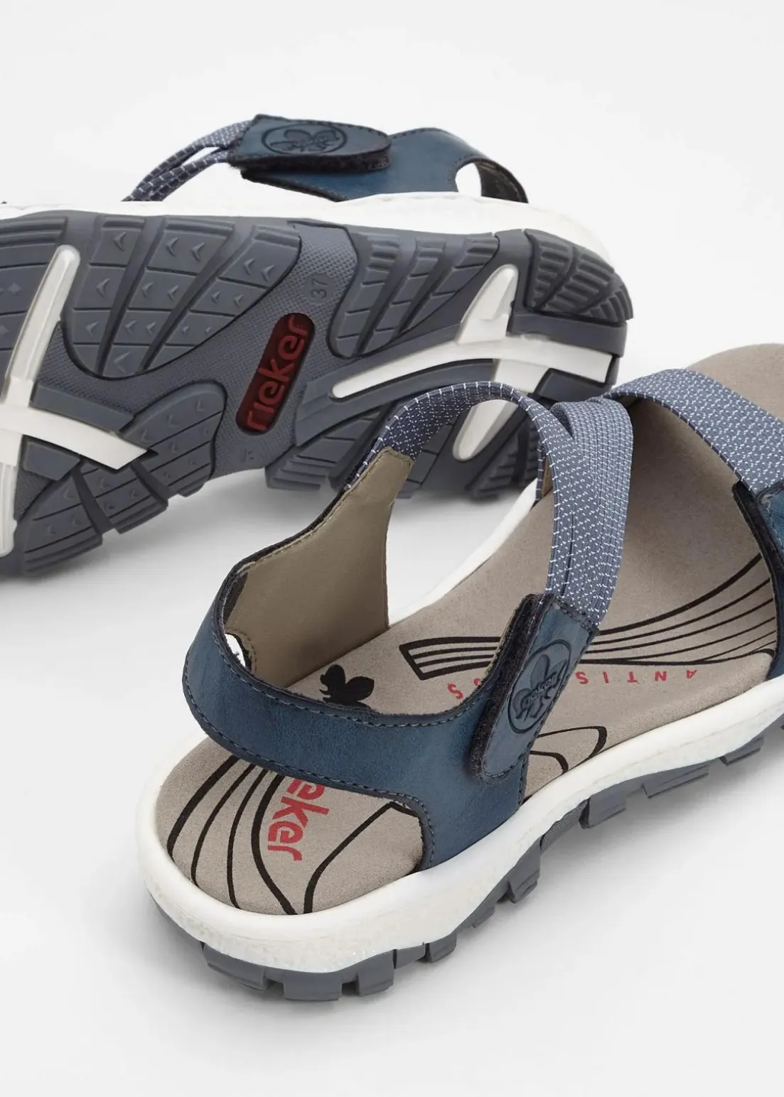 Rieker Komfort-Trekkingsandalen mit elastischen Riemen