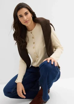 Ripp-Langarmshirt aus reiner Baumwolle