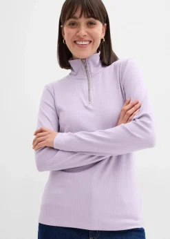 Rippshirt aus softem Viskose-Mix