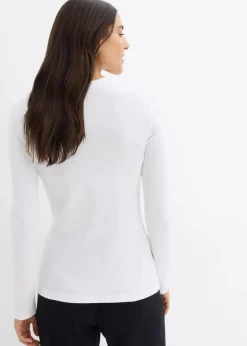 Rippshirt mit reiner Bio-Baumwolle, (2er Pack)