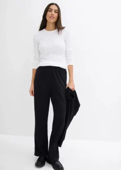 Rippshirt mit reiner Bio-Baumwolle, (2er Pack)