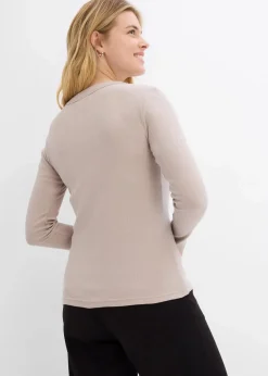 Rippshirt mit reiner Bio-Baumwolle, (2er Pack)