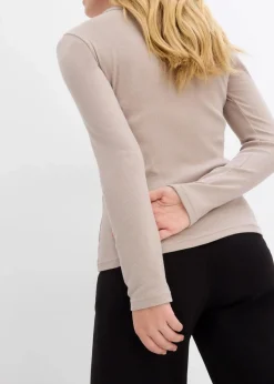 Rippshirt mit reiner Bio-Baumwolle, (2er Pack)