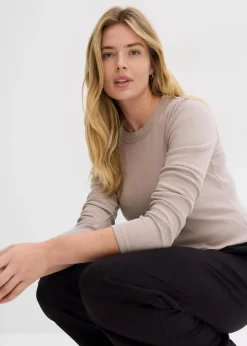 Rippshirt mit reiner Bio-Baumwolle, (2er Pack)