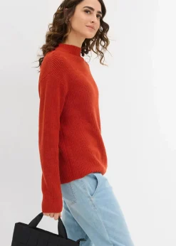 Rippstrickpullover aus reiner Bio-Baumwolle