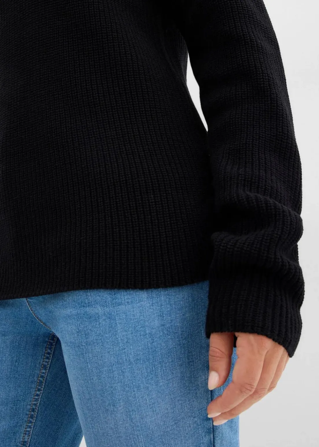 Rippstrickpullover aus reiner Bio-Baumwolle