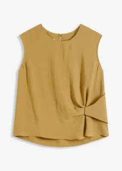 Ärmelloses Blusentop mit Knoten