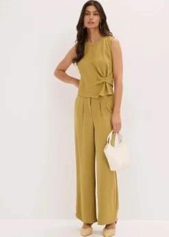 Ärmelloses Blusentop mit Knoten