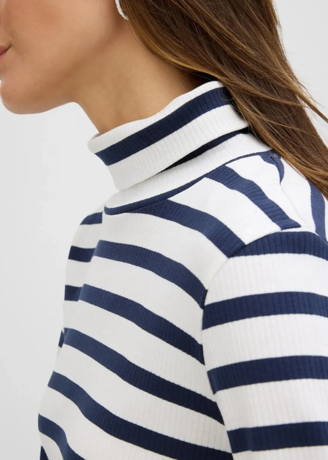 Rollkragenshirt aus reiner Baumwolle