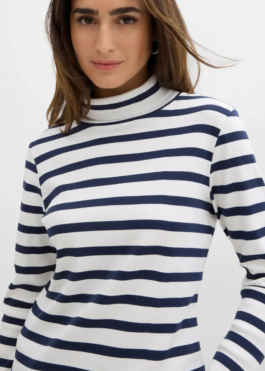 Rollkragenshirt aus reiner Baumwolle