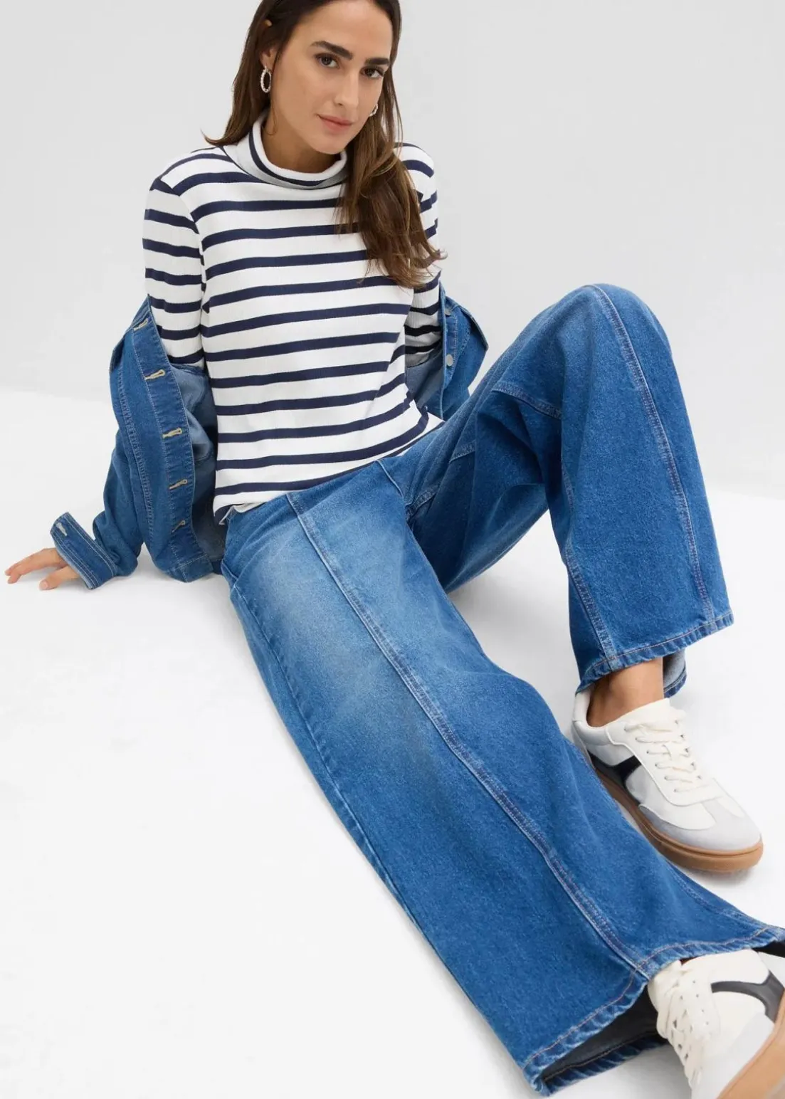 Rollkragenshirt aus reiner Baumwolle