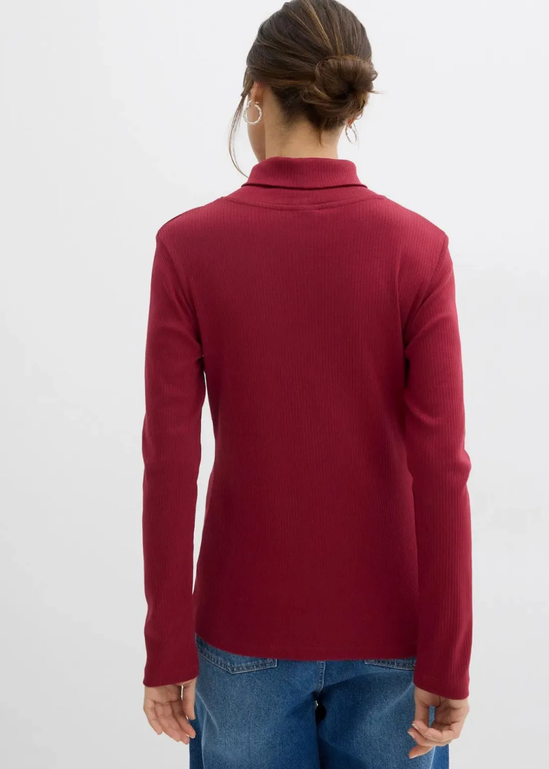 Rollkragenshirt aus reiner Baumwolle